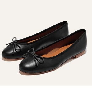 Margaux Classic Black Leather Flats, The Demi